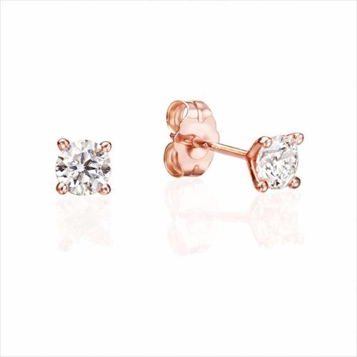 תמונה של עגילי יהלומים - סוליטר